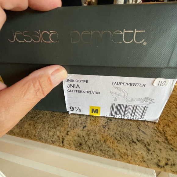 Jessica Bennett NIB women’s glittery/satin sling bac… - Picture 6 of 6